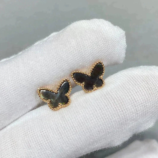 [Royal Top]BUTTERFLY DARK MOP  EARRINGS