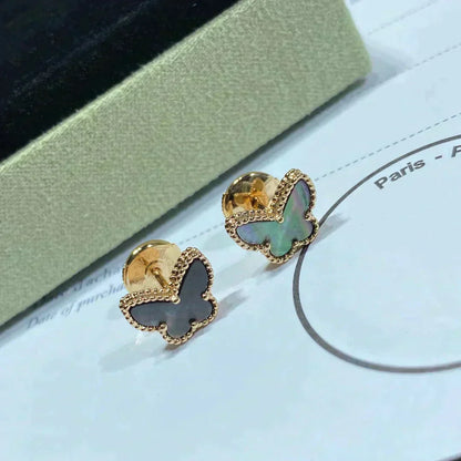 [Royal Top]BUTTERFLY DARK MOP  EARRINGS