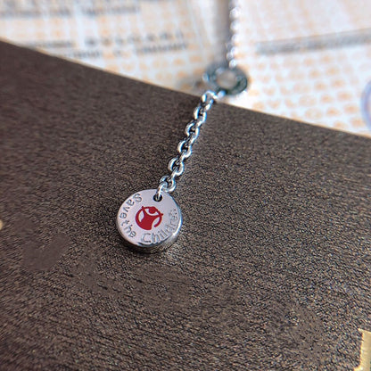 [Royal Top]ZERO 1 BLACK CERAMIC SILVER NECKLACE