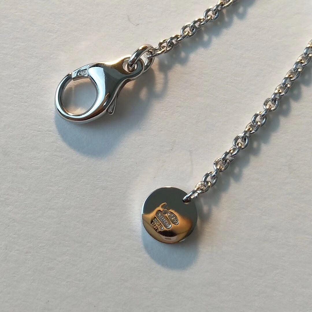 [Royal Top]ZERO 1 BLACK CERAMIC SILVER NECKLACE