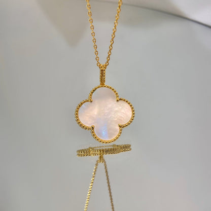 [Royal Top]CLOVER 25MM MOP LARGE PENDANT NECKLACE