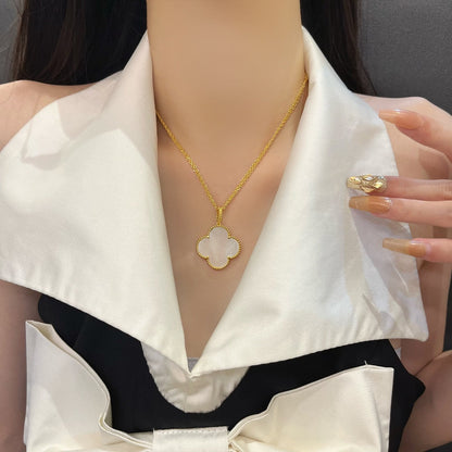 [Royal Top]CLOVER 25MM MOP LARGE PENDANT NECKLACE