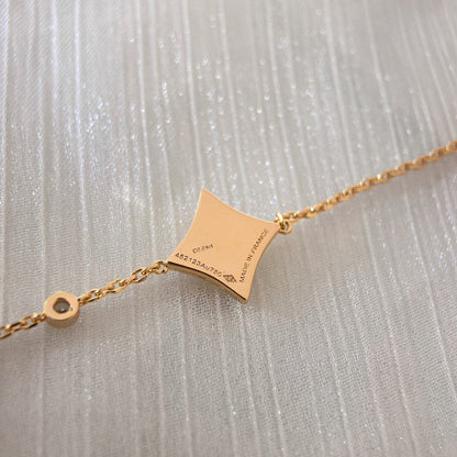 [Royal Top]COLOR STAR CARNELIAN PINK GOLD DIAMOND BRACELET