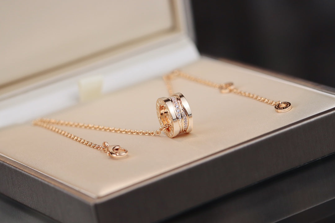 [Royal Top]ZERO 1 PINK GOLD DIAMOND NECKLACE