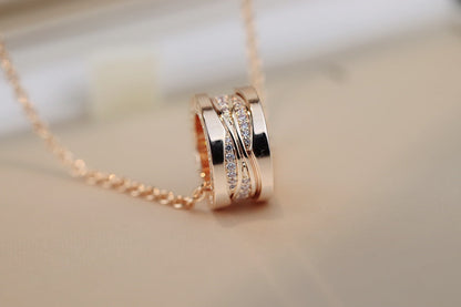 [Royal Top]ZERO 1 PINK GOLD DIAMOND NECKLACE