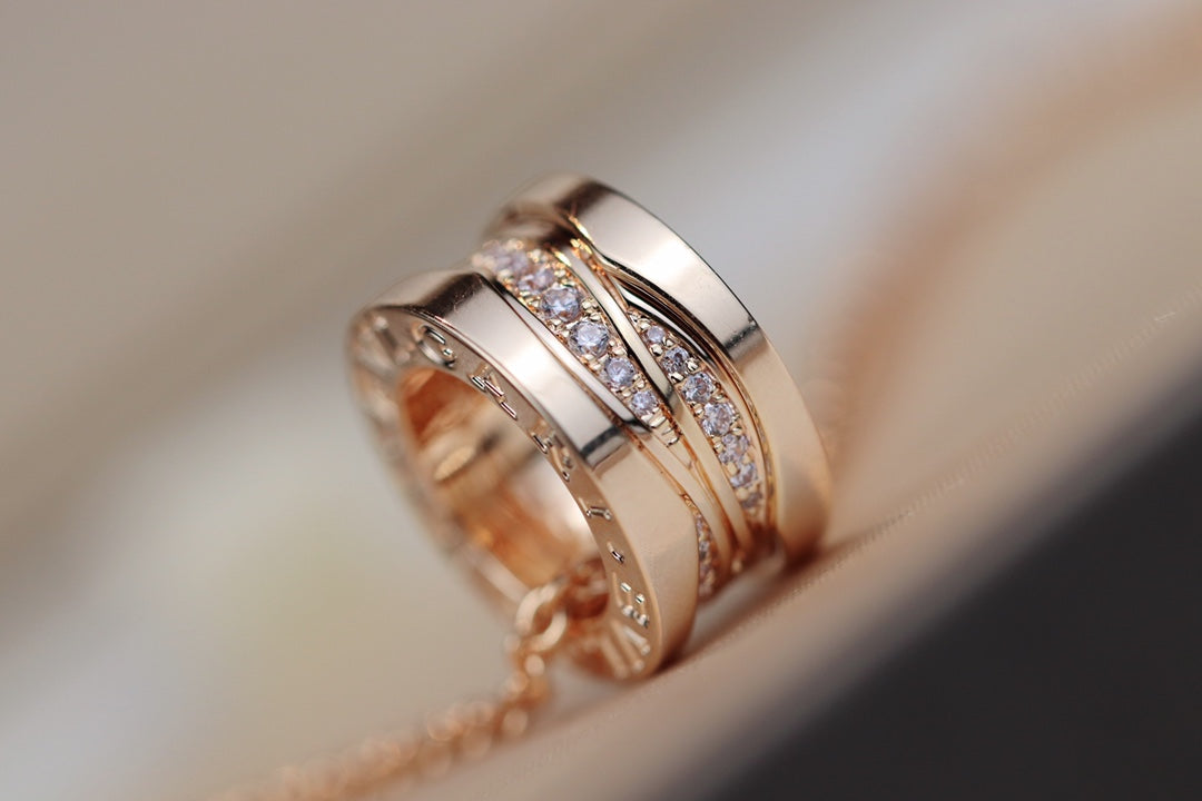[Royal Top]ZERO 1 PINK GOLD DIAMOND NECKLACE