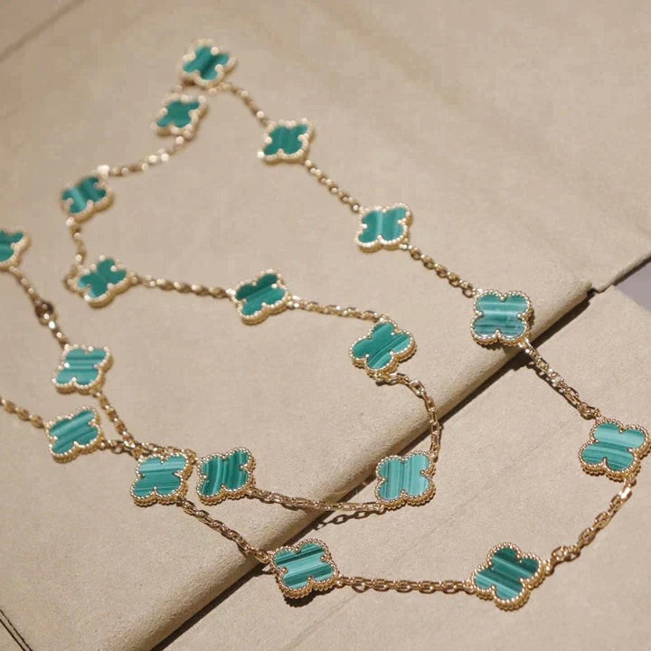 [Royal Top]CLOVER 20 MOTIFS MALACHITE GOLD
