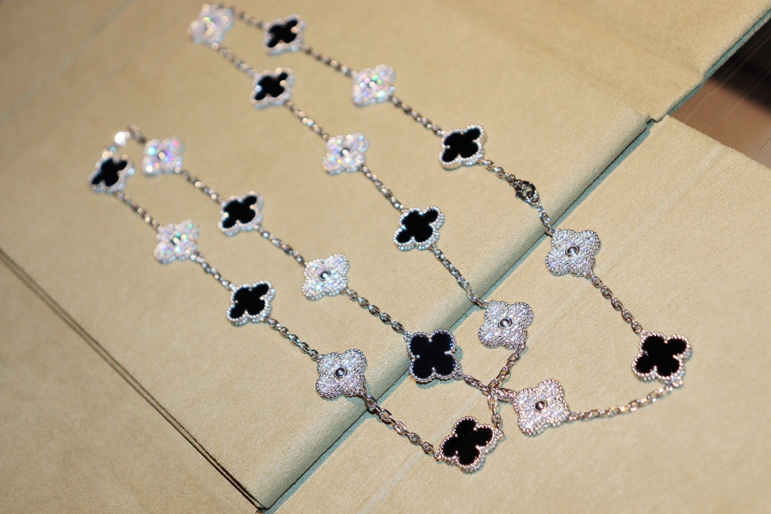 [Royal Top]CLOVER 20 MOTIFS ONYX DIAMOND SILVER