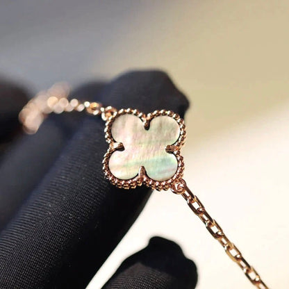 [Royal Top]CLOVER 20 MOTIFS DARK MOP DIAMOND  NECKLACE