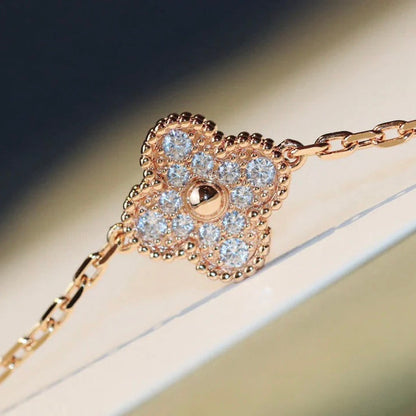 [Royal Top]CLOVER 20 MOTIFS LASER DIAMOND NECKLACE