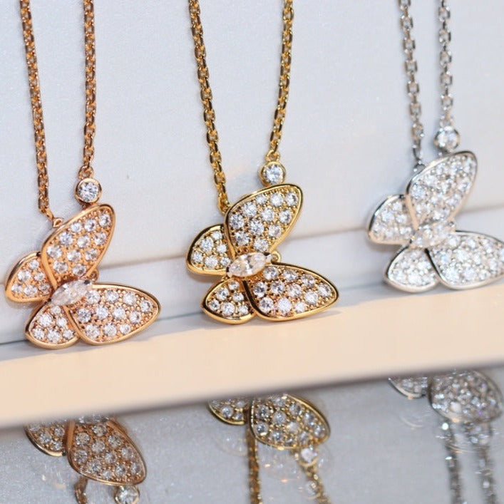 [Royal Top]BUTTERFLY DIAMOND NECKLACE