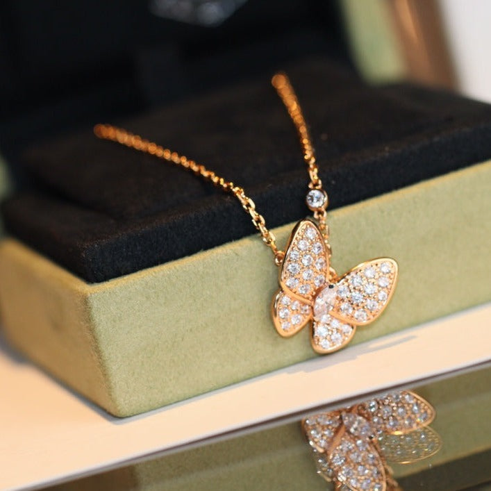 [Royal Top]BUTTERFLY DIAMOND NECKLACE