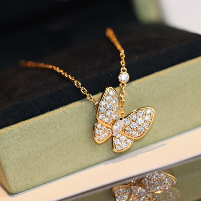 [Royal Top]BUTTERFLY DIAMOND NECKLACE