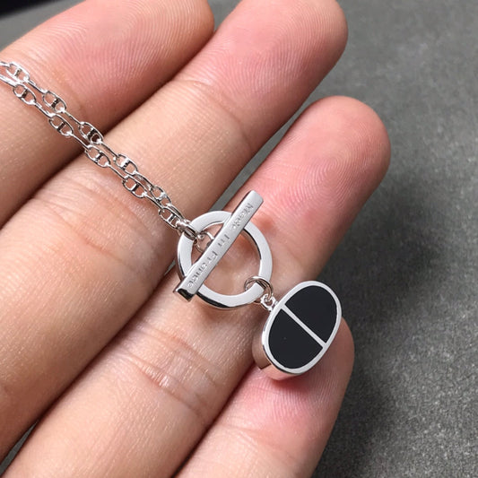 [Royal Top]CHAINE VERSO BLACK CERAMIC  NECKLACE