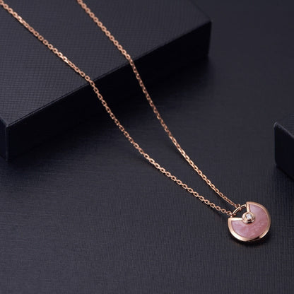 [Royal Top]AMULETTE ROSE GOLD PINK MOP NECKLACE