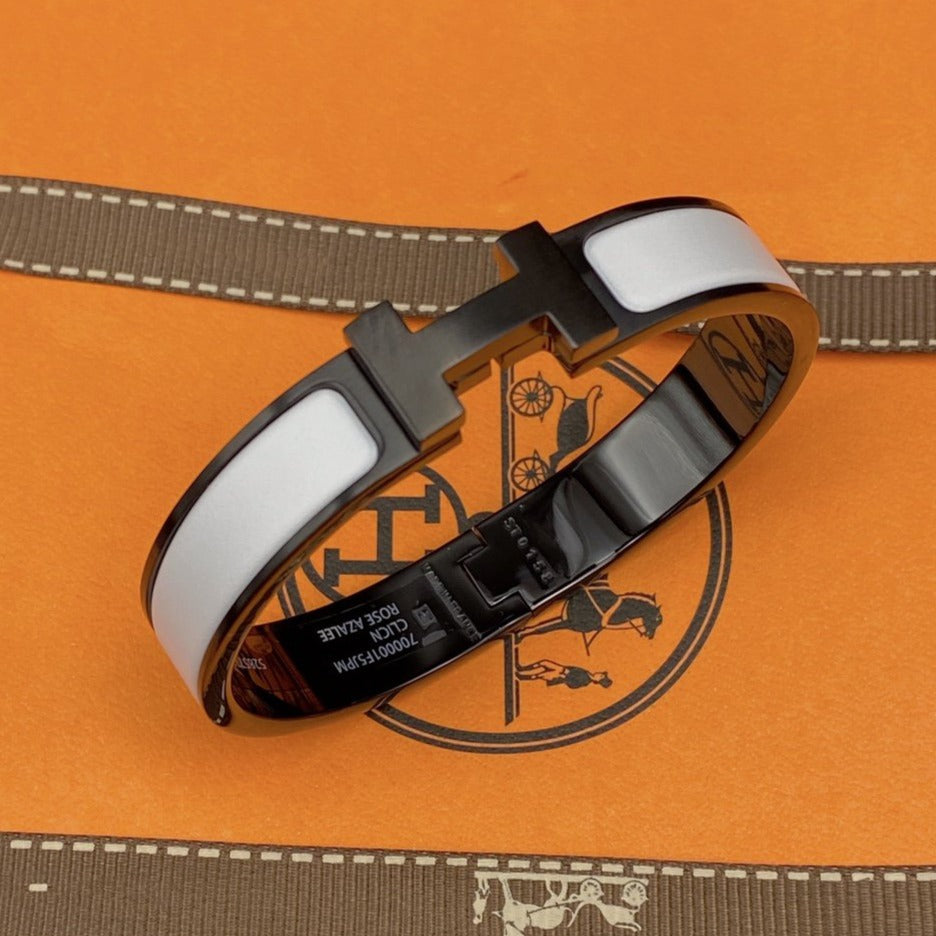 [Royal Top]H BRACELET 12MM BLACK WHITE CERAMIC