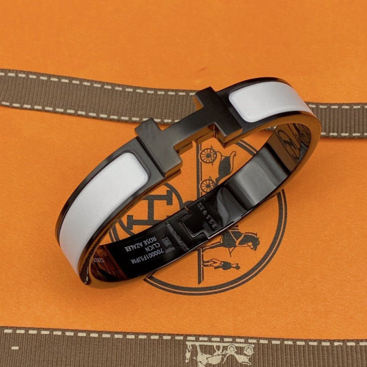 [Royal Top]H BRACELET 12MM BLACK WHITE CERAMIC