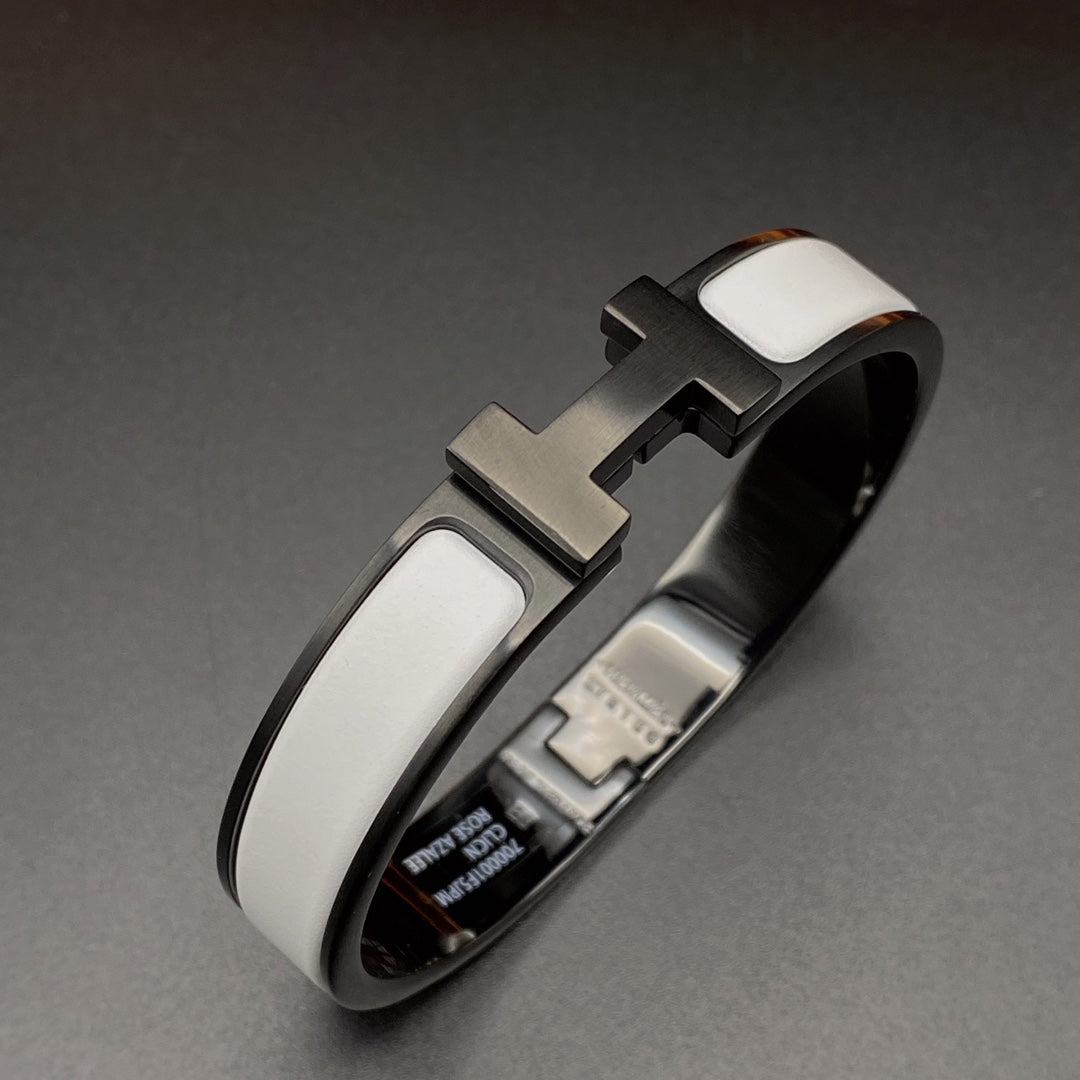 [Royal Top]H BRACELET 12MM BLACK WHITE CERAMIC
