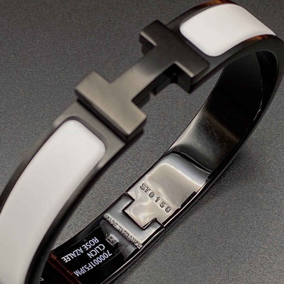 [Royal Top]H BRACELET 12MM BLACK WHITE CERAMIC