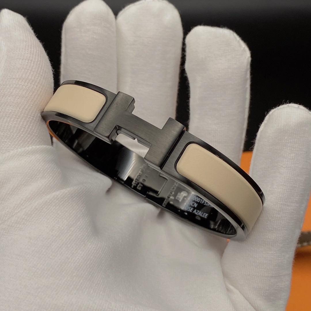 [Royal Top]H BRACELET 12MM BLACK BEIGE CERAMIC