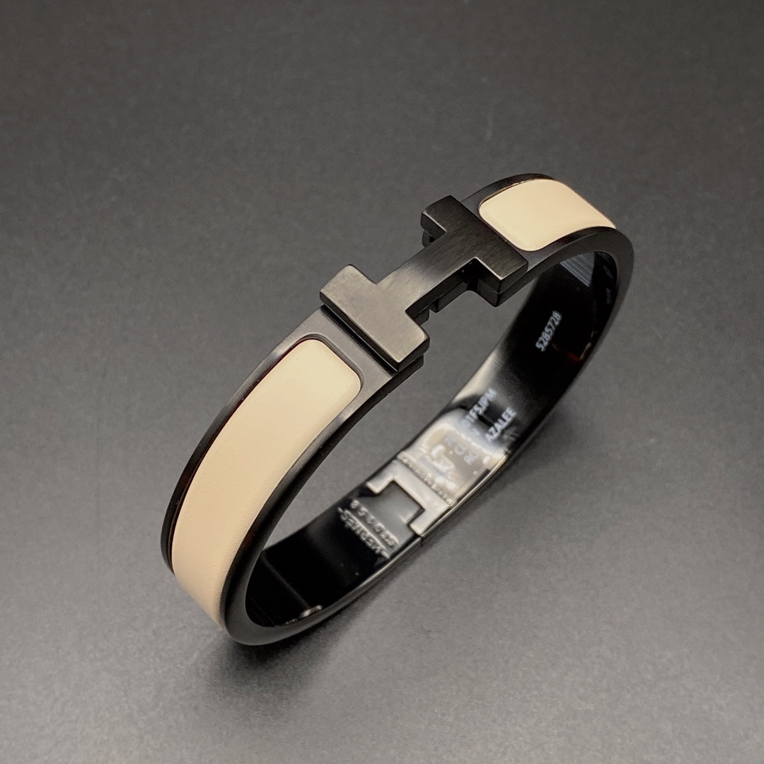[Royal Top]H BRACELET 12MM BLACK BEIGE CERAMIC