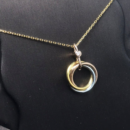 [Royal Top]TRINITY SILVER GOLD PINK GOLD NECKLACE