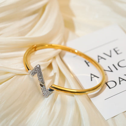 [Royal Top]VOLTE UPSITE DOWN GOLD DIAMOND BRACELET