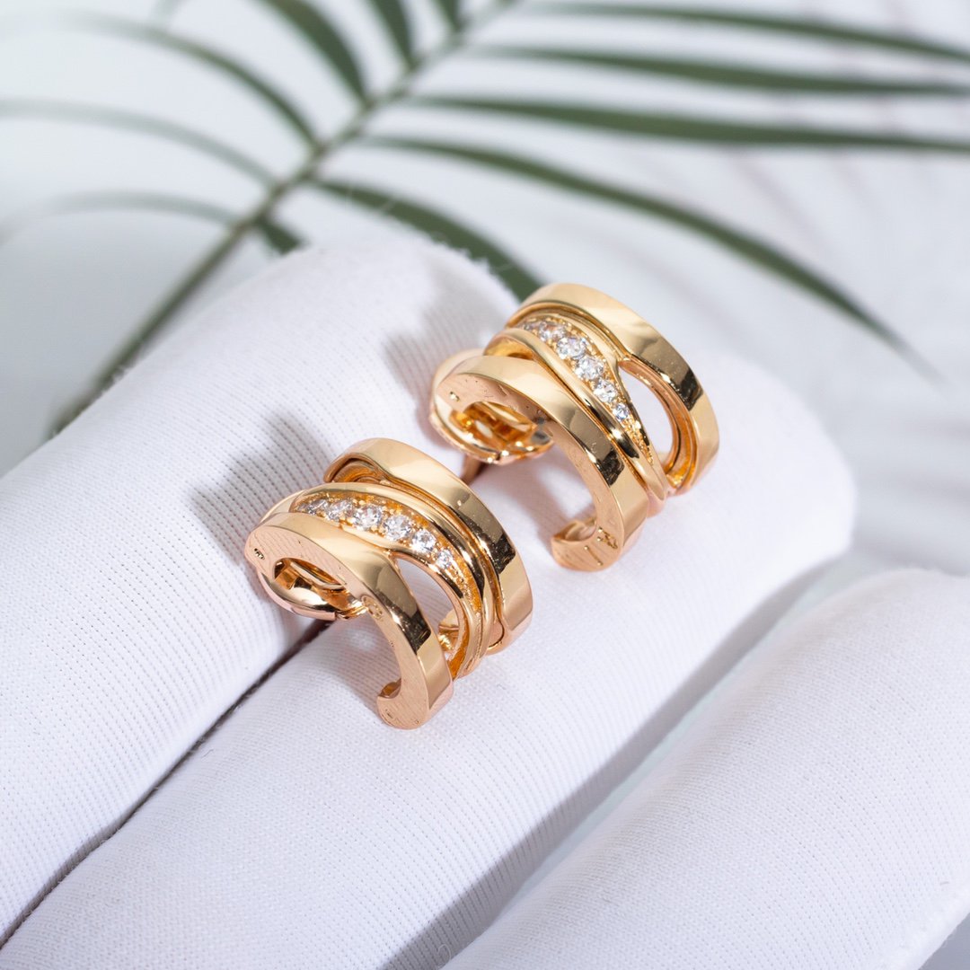 [Royal Top]ZERO 1 PINK GOLD DIAMONDS EARRINGS