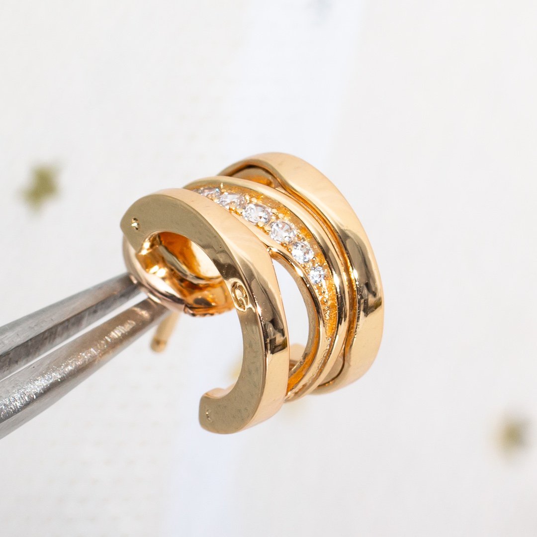 [Royal Top]ZERO 1 PINK GOLD DIAMONDS EARRINGS