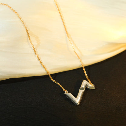[Royal Top]VOLT SILVER DIAMOND PEDANT NECKLACE