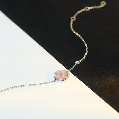 [Royal Top]SUN MOTIF PINK MOP SILVER BRACELET