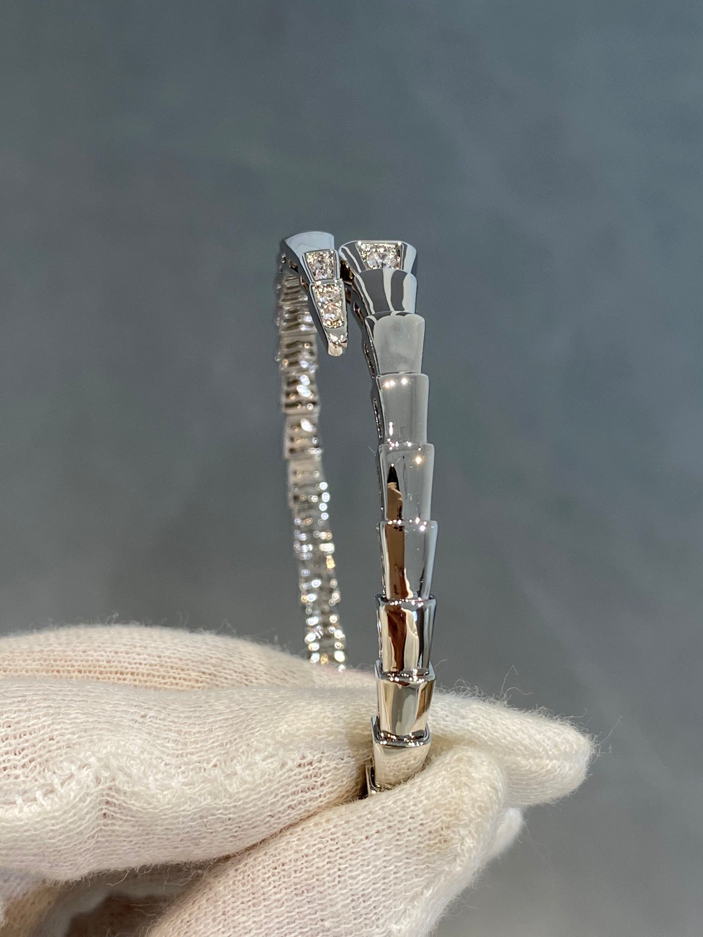 [Royal Top]SERPENTI BRACELET DIAMONDS SILVER