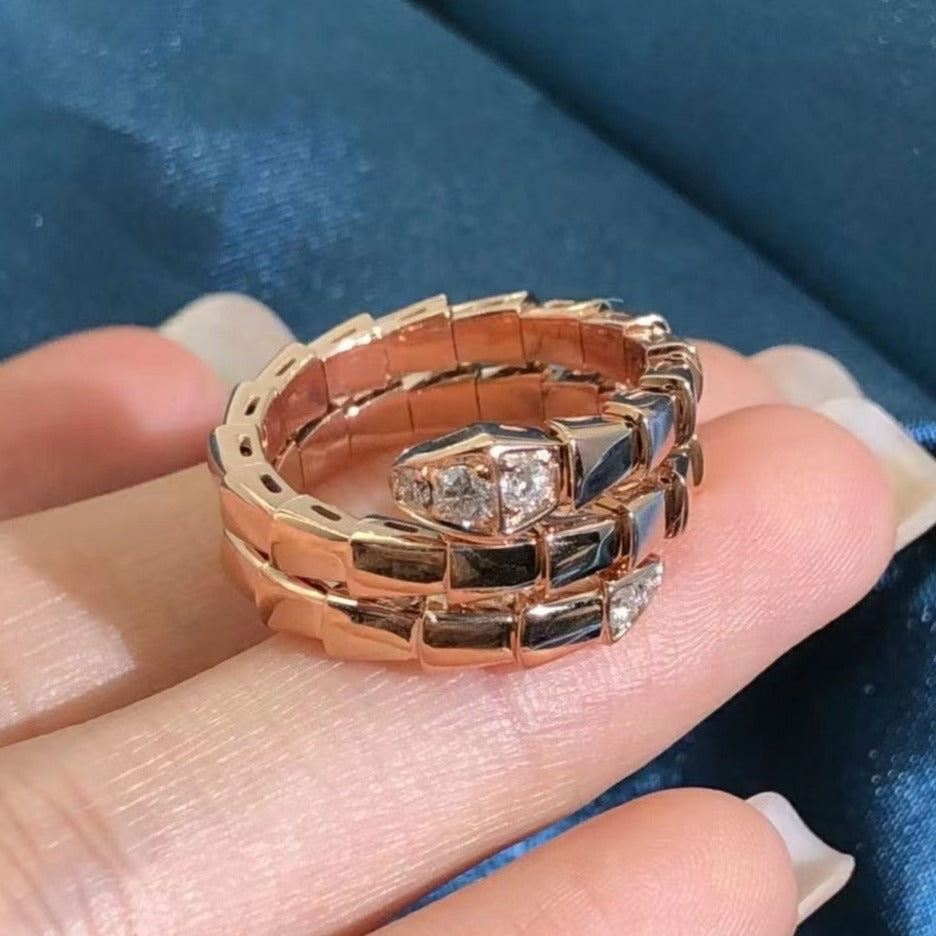 [Royal Top]SERPENTS DOUBLE ROW DIAMOND RING