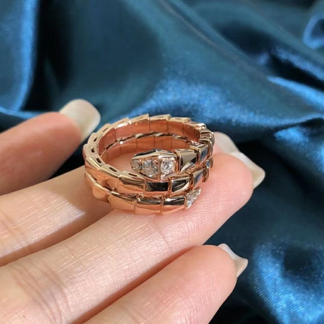 [Royal Top]SERPENTS DOUBLE ROW DIAMOND RING