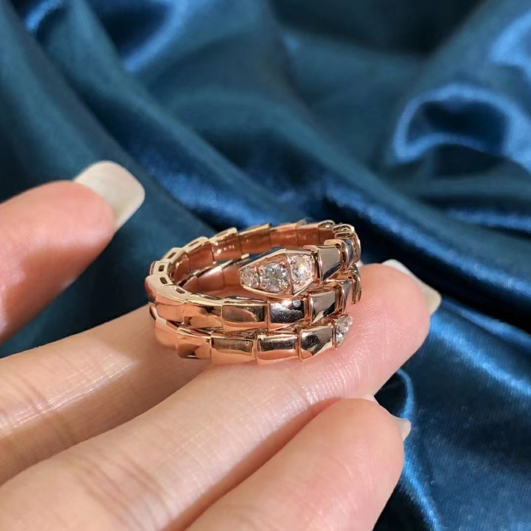 [Royal Top]SERPENTS DOUBLE ROW DIAMOND RING