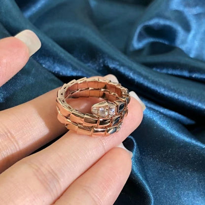 [Royal Top]SERPENTS DOUBLE ROW DIAMOND RING