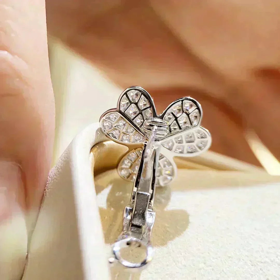 [Royal Top]CLOVER COMOS DIAMOND EARRINGS SILVER
