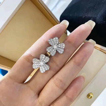 [Royal Top]CLOVER COMOS DIAMOND EARRINGS SILVER