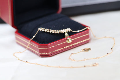 [Royal Top]CLASH PINK GOLD NECKLACE