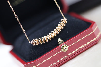 [Royal Top]CLASH PINK GOLD NECKLACE