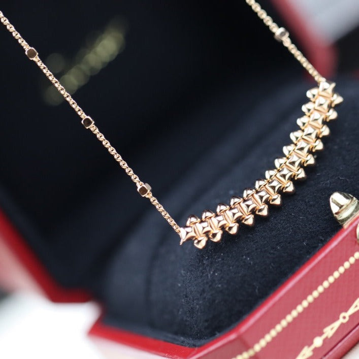 [Royal Top]CLASH PINK GOLD NECKLACE