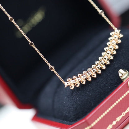 [Royal Top]CLASH PINK GOLD NECKLACE