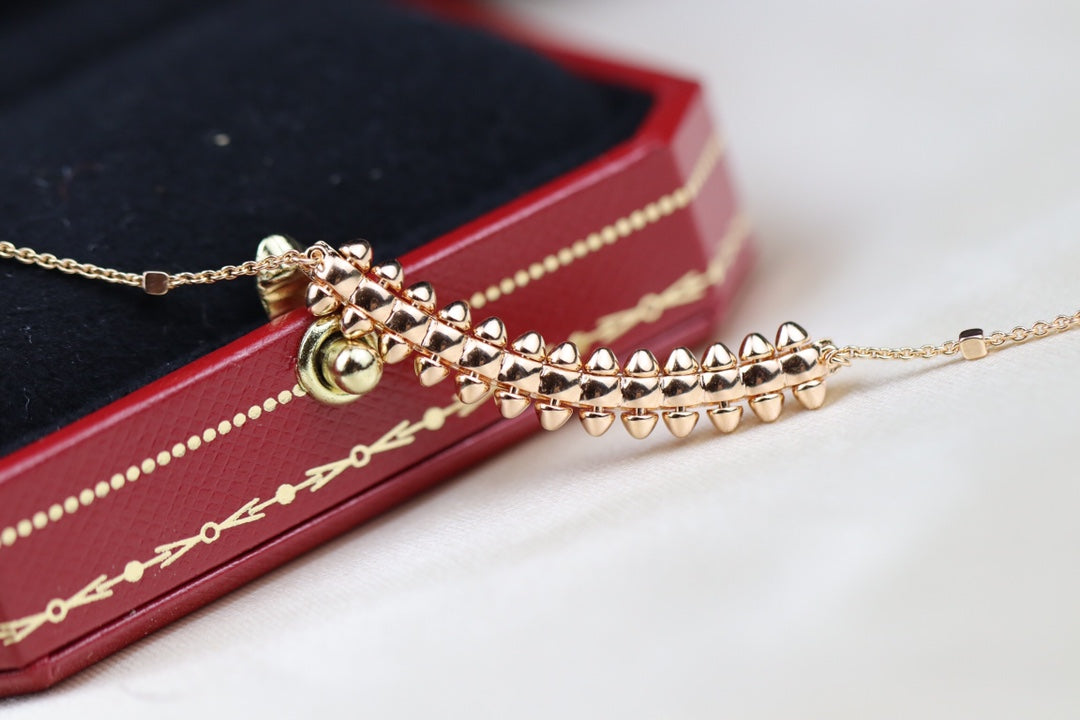 [Royal Top]CLASH PINK GOLD NECKLACE