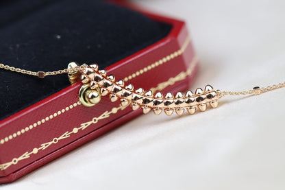 [Royal Top]CLASH PINK GOLD NECKLACE