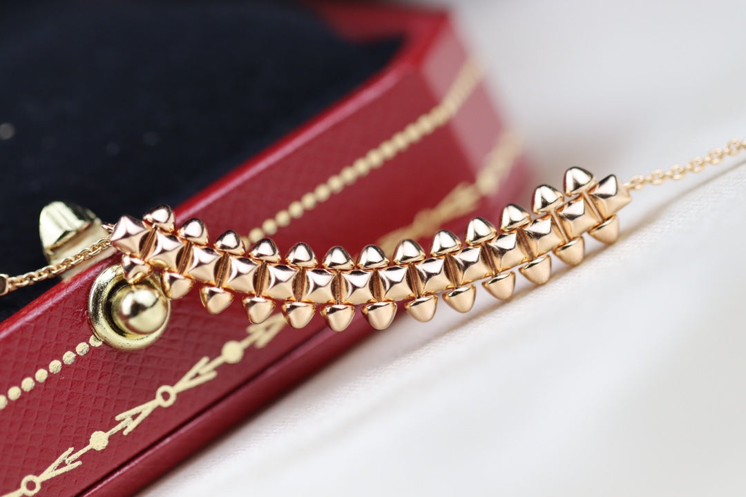 [Royal Top]CLASH PINK GOLD NECKLACE