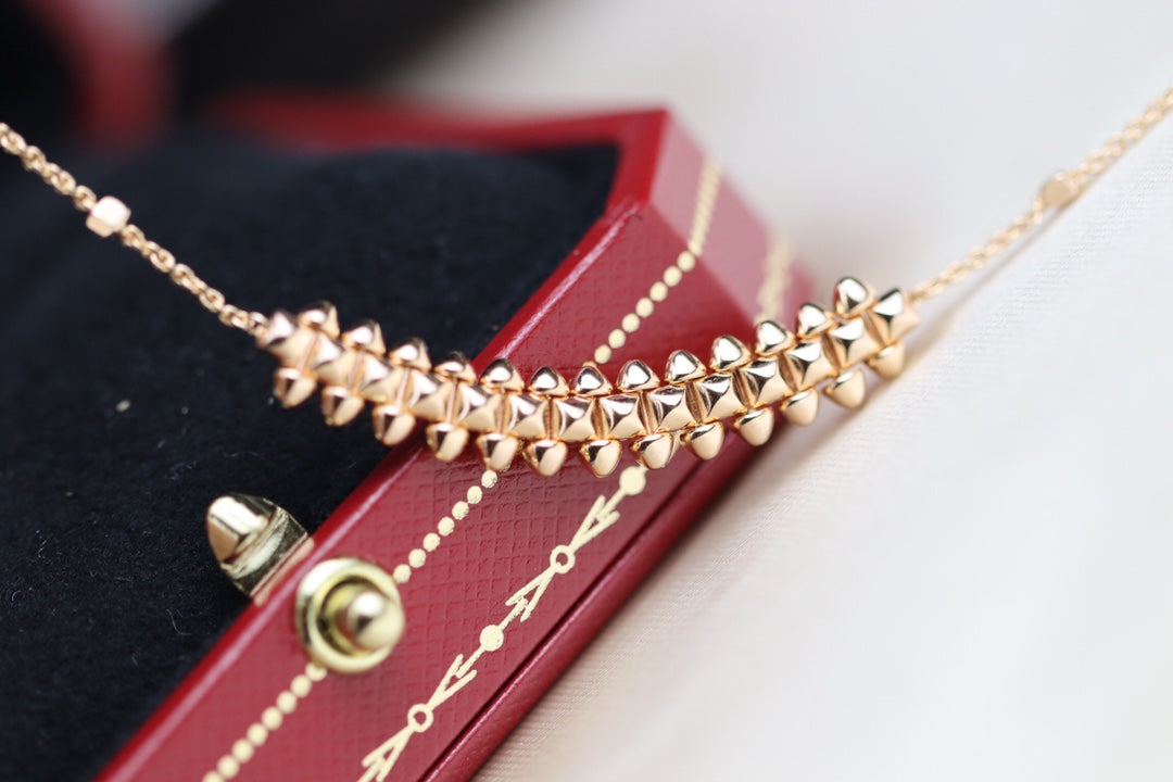 [Royal Top]CLASH PINK GOLD NECKLACE
