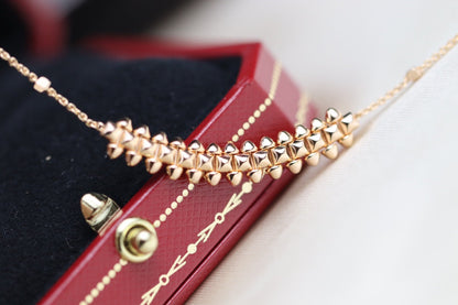 [Royal Top]CLASH PINK GOLD NECKLACE