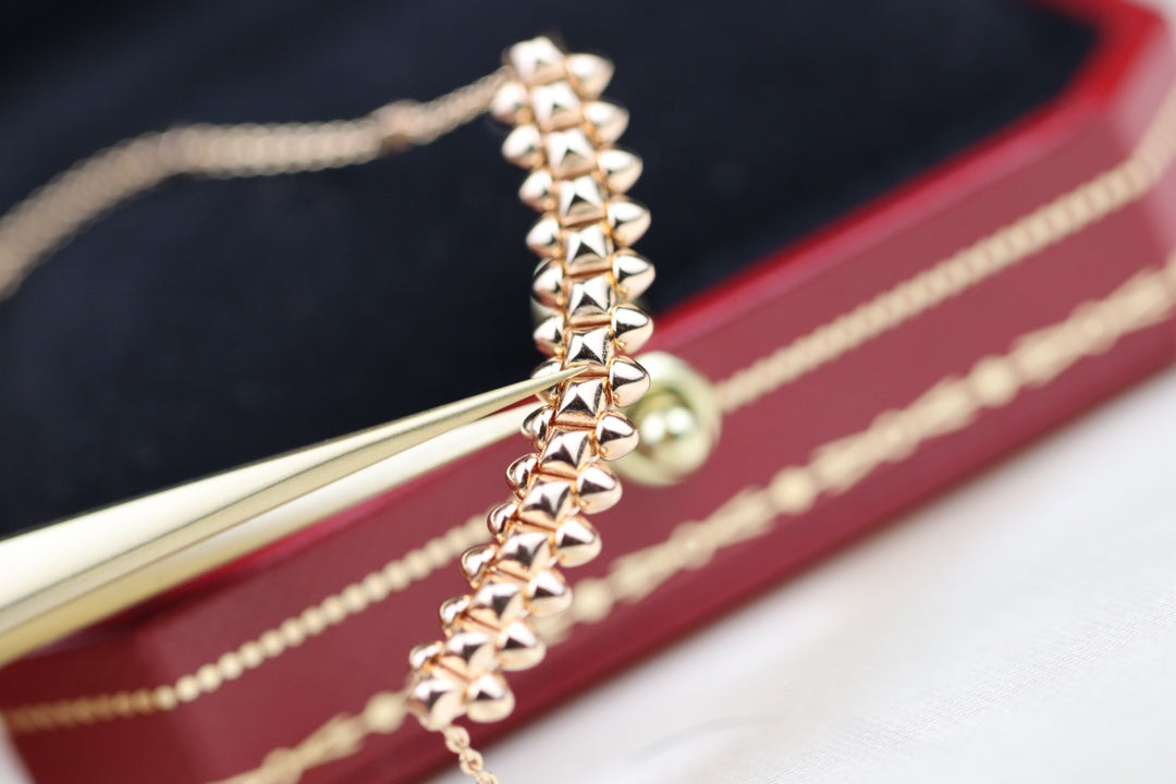 [Royal Top]CLASH PINK GOLD NECKLACE