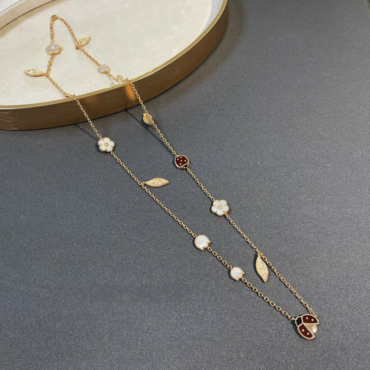 [Royal Top]LUCKY SPRING 15 MOTIFS GOLD NECKLACE
