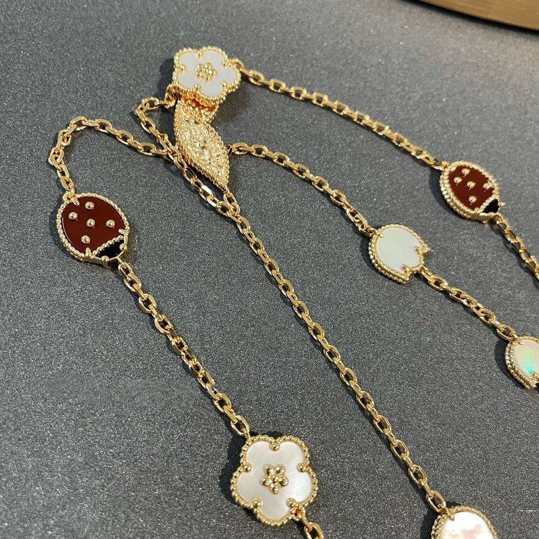 [Royal Top]LUCKY SPRING 15 MOTIFS GOLD NECKLACE